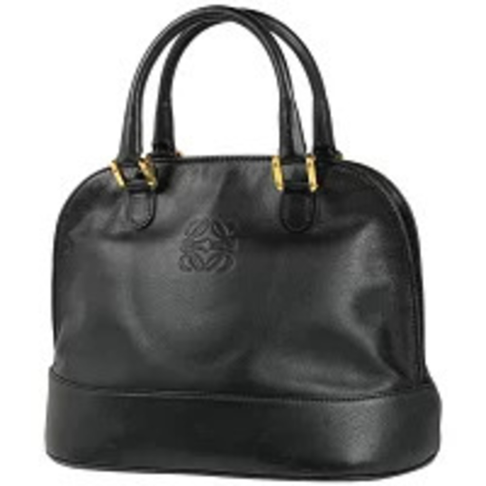 Loewe Anagram 2way Handbag Leather Black